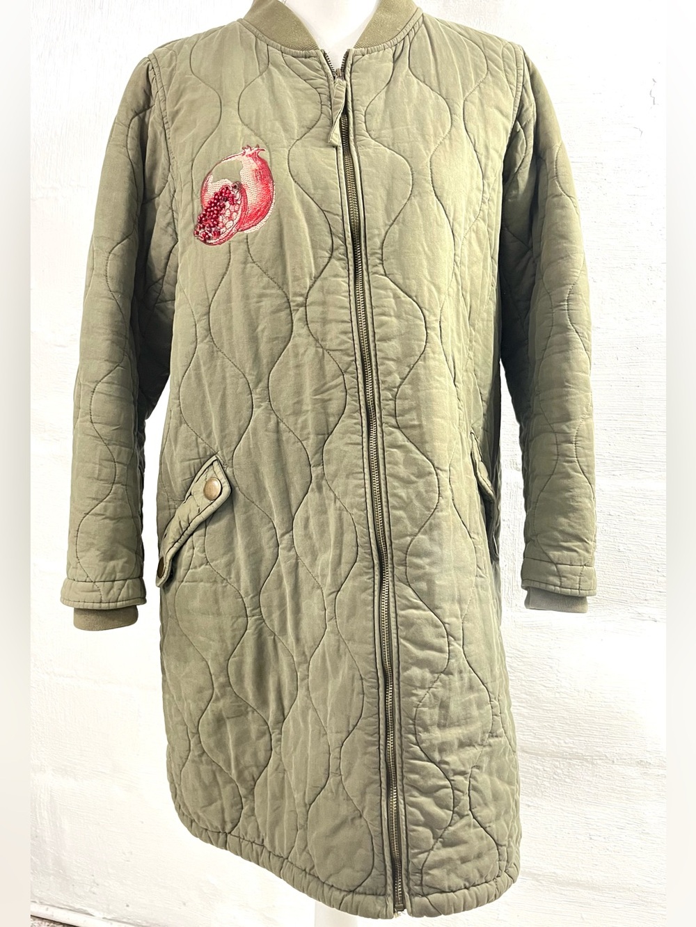 7 FOR ALL MANKIND QUILTED ZIP JACKET